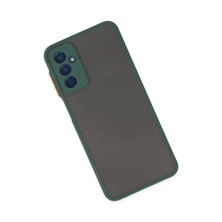 Mey İthalat®  Samsung Galaxy M13 Kılıf Montreal Silikon Kapak - Yeşil