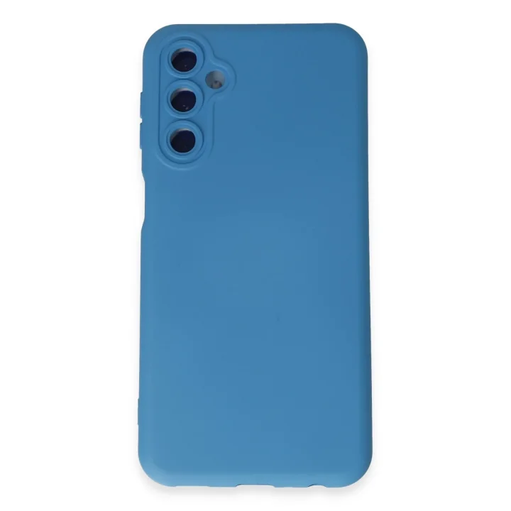 Mey İthalat®  Samsung Galaxy M14 5G Kılıf Nano içi Kadife Silikon - Mavi