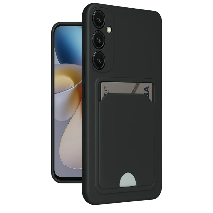 Mey İthalat®  Samsung Galaxy M15 Kelvin Kartvizitli Silikon - Siyah