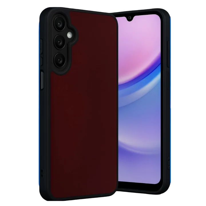 Mey İthalat®  Samsung Galaxy M15 Kılıf Aras Deri Kapak - Bordo