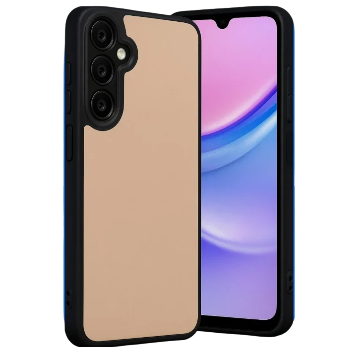 Mey İthalat®  Samsung Galaxy M15 Kılıf Aras Deri Kapak - Pudra