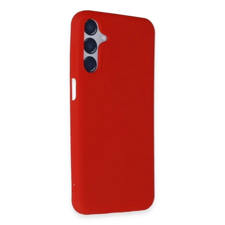 Mey İthalat®  Samsung Galaxy M15 Kılıf First Silikon - Kırmızı