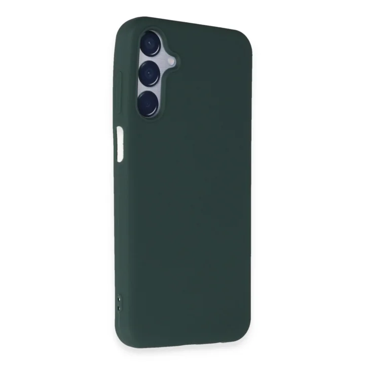 Mey İthalat®  Samsung Galaxy M15 Kılıf First Silikon - Koyu Yeşil