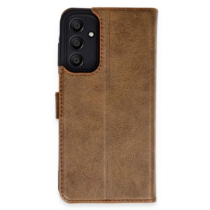 Mey İthalat®  Samsung Galaxy M15 Kılıf Trend S Plus Kapaklı Kılıf - Taba