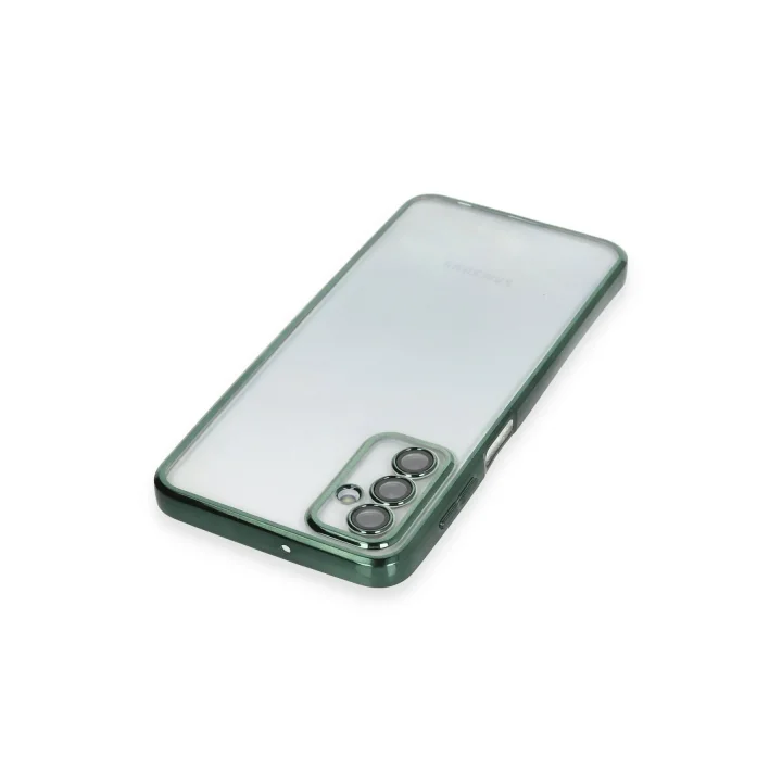 Mey İthalat®  Samsung Galaxy M23 Kılıf  Lensli Silikon - Yeşil