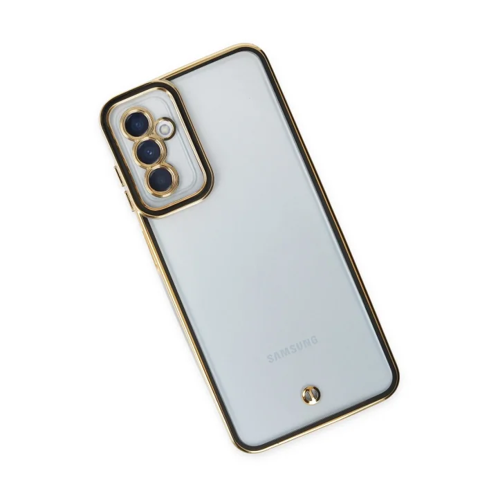 Mey İthalat®  Samsung Galaxy M23 Kılıf Liva Lens Silikon - Siyah