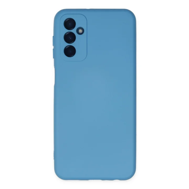 Mey İthalat®  Samsung Galaxy M23 Kılıf Nano içi Kadife Silikon - Mavi