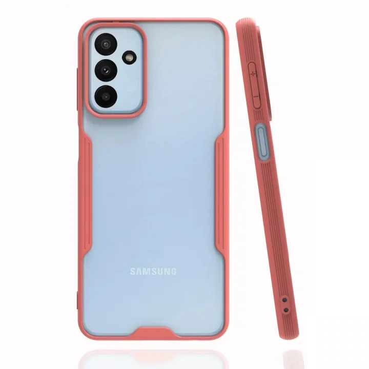 Mey İthalat®  Samsung Galaxy M23 Kılıf Platin Silikon - Pembe