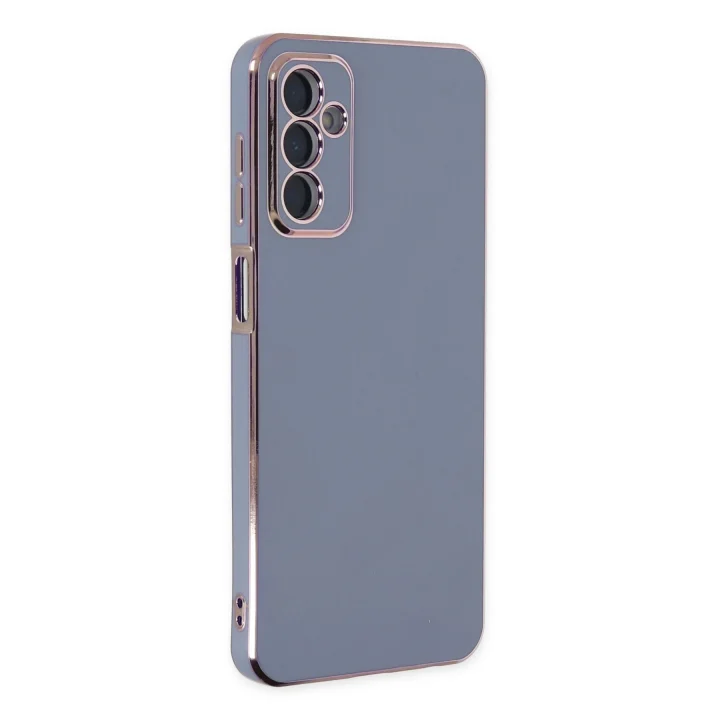 Mey İthalat®  Samsung Galaxy M23 Kılıf Volet Silikon - Mavi