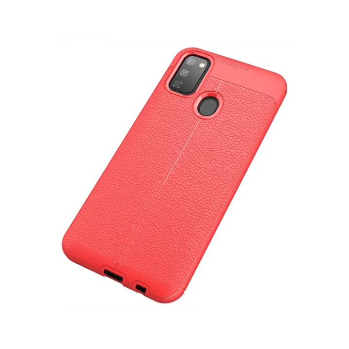 Mey İthalat®  Samsung Galaxy M30S Kılıf Auto Focus Kapak - Kırmızı
