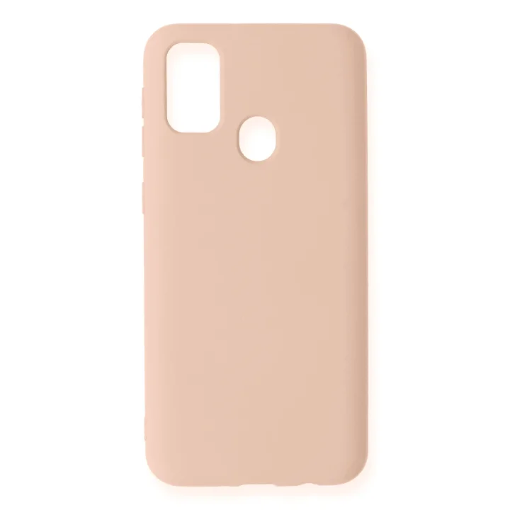 Mey İthalat®  Samsung Galaxy M31 Kılıf Nano içi Kadife Silikon - Pudra