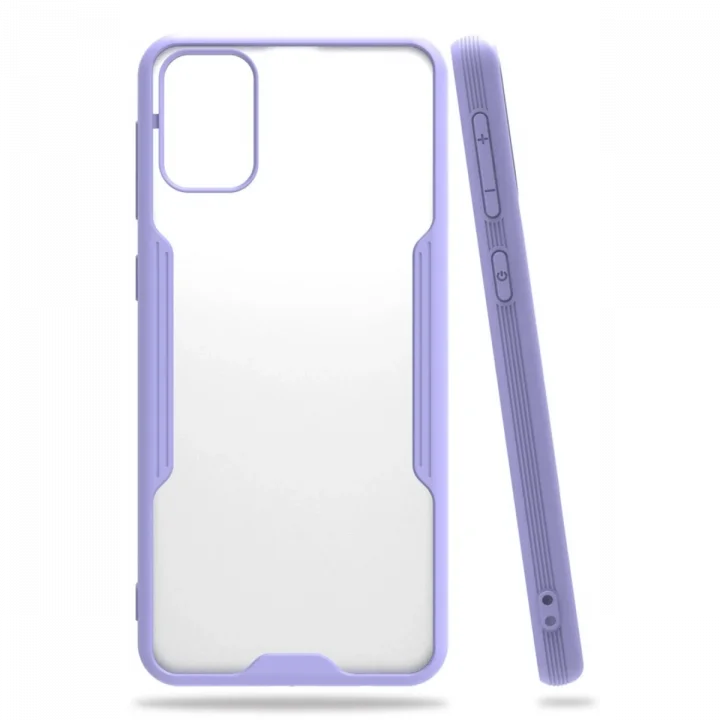 Mey İthalat®  Samsung Galaxy M31 Kılıf Platin Silikon - Lila