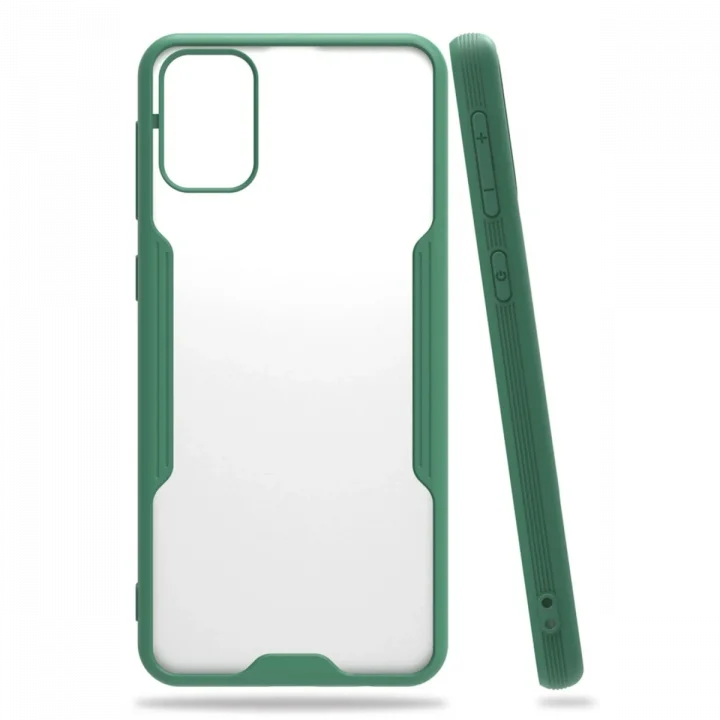 Mey İthalat®  Samsung Galaxy M31 Kılıf Platin Silikon - Yeşil