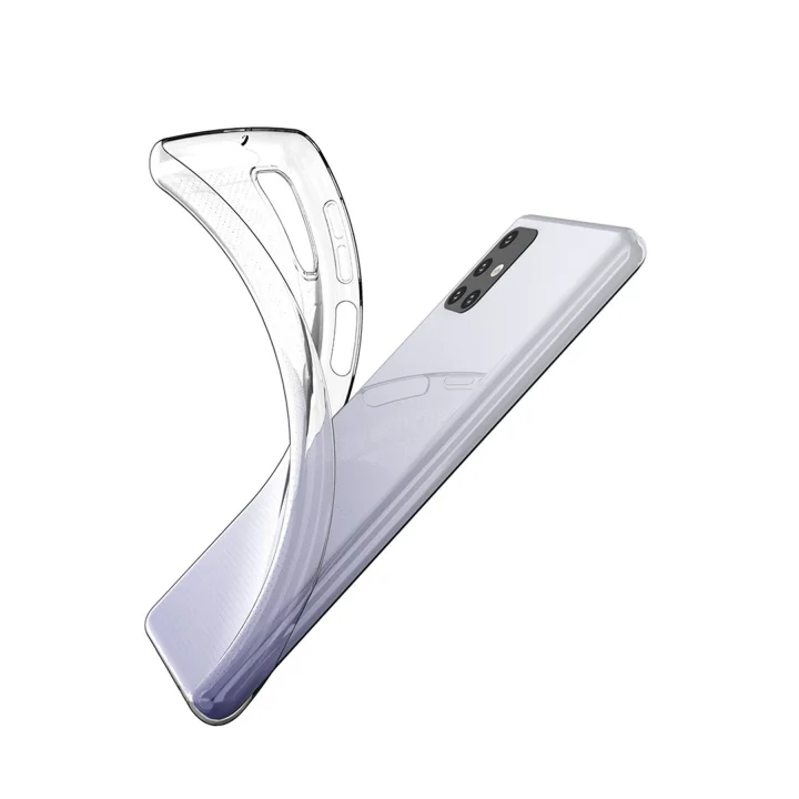 Mey İthalat®  Samsung Galaxy M31S Kılıf Lüx Şeffaf Silikon