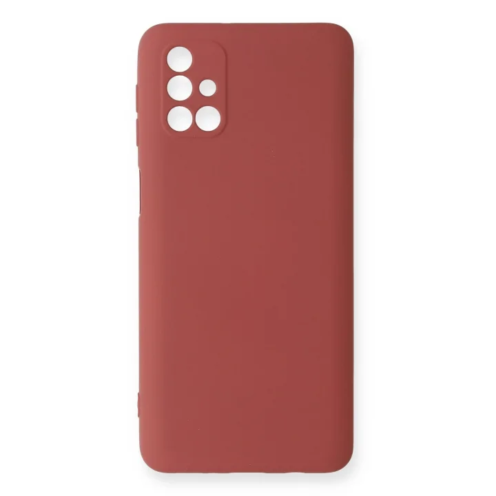 Mey İthalat®  Samsung Galaxy M31S Kılıf Nano içi Kadife Silikon - Kiremit