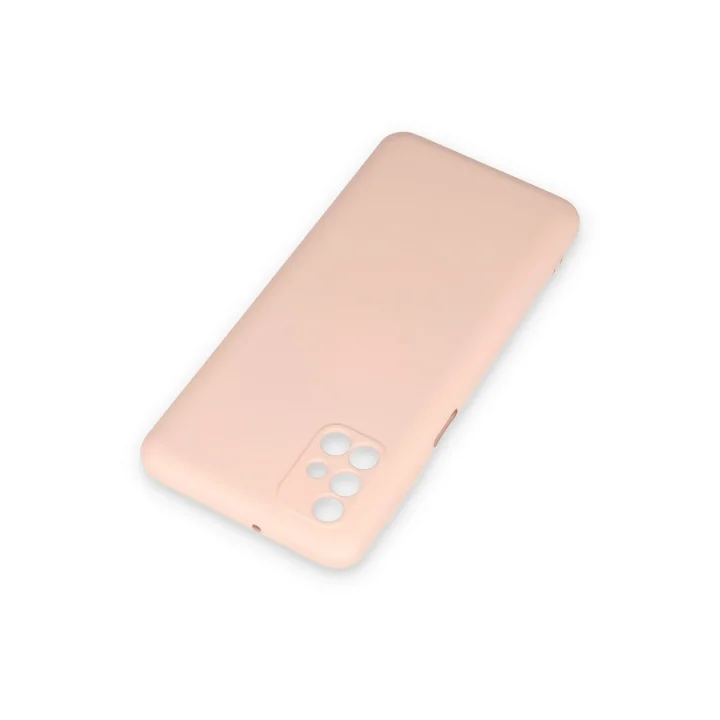 Mey İthalat®  Samsung Galaxy M31S Kılıf Nano içi Kadife Silikon - Pudra