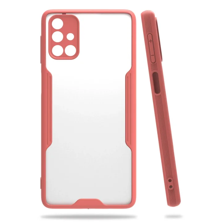 Mey İthalat®  Samsung Galaxy M31S Kılıf Platin Silikon - Pembe