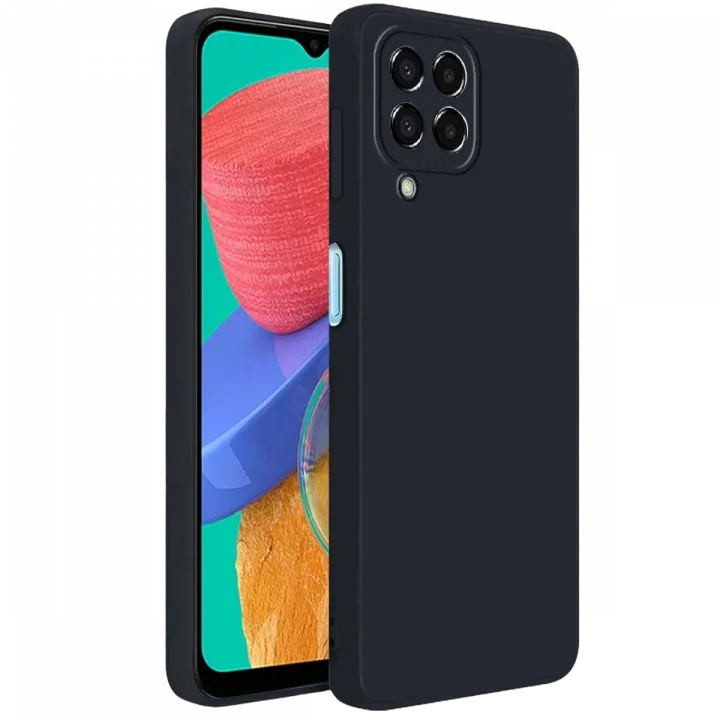 Mey İthalat®  Samsung Galaxy M33 Kılıf First Silikon - Siyah