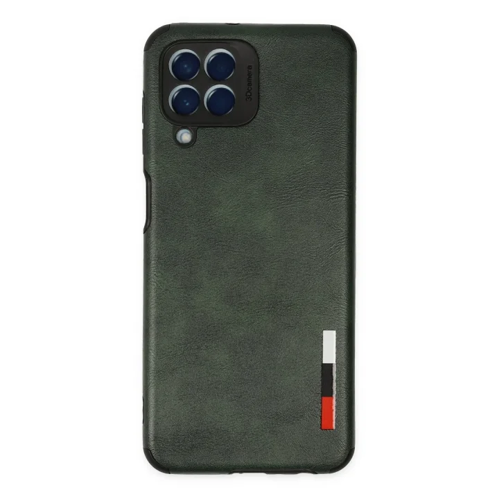 Mey İthalat®  Samsung Galaxy M33 Kılıf Loop Deri Silikon - Yeşil