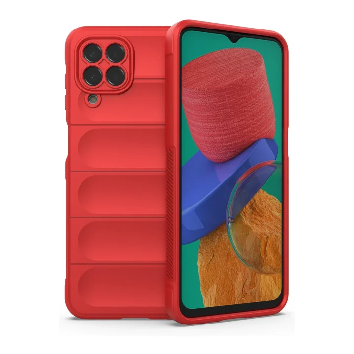 Mey İthalat®  Samsung Galaxy M33 Kılıf Optimum Silikon - Kırmızı