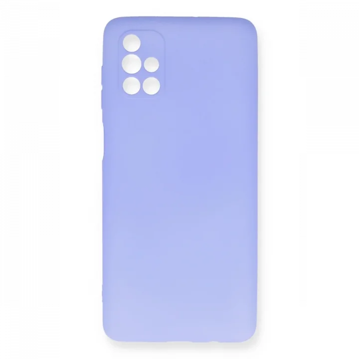 Mey İthalat®  Samsung Galaxy M51 Kılıf First Silikon - Lila
