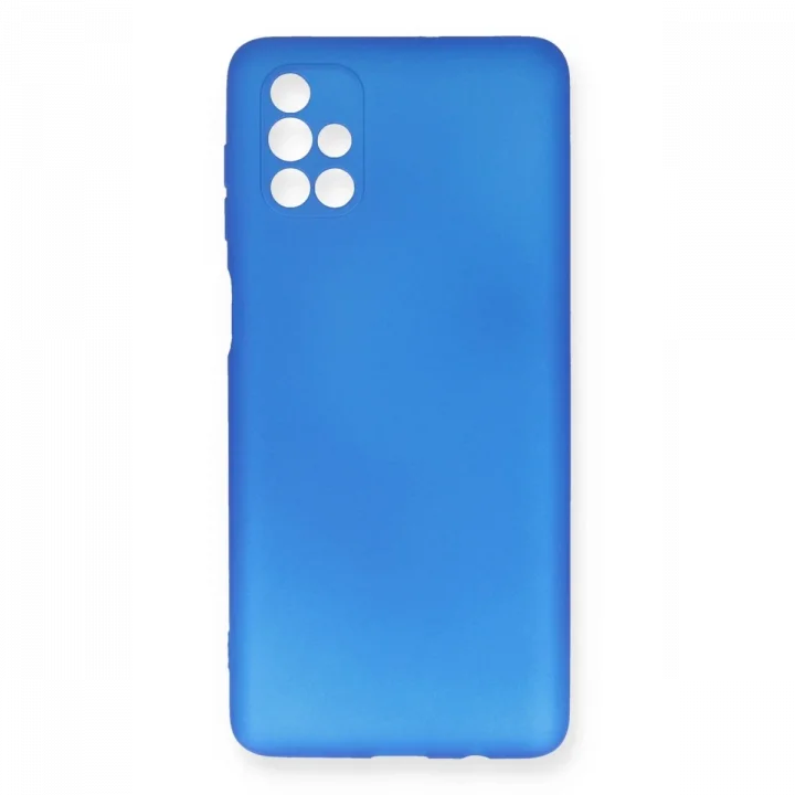 Mey İthalat®  Samsung Galaxy M51 Kılıf First Silikon - Mavi