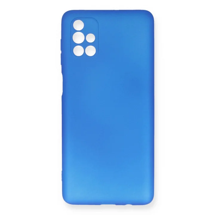 Mey İthalat®  Samsung Galaxy M51 Kılıf First Silikon - Mavi