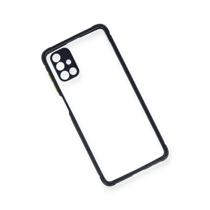 Mey İthalat®  Samsung Galaxy M51 Kılıf Miami Şeffaf Silikon - Lacivert