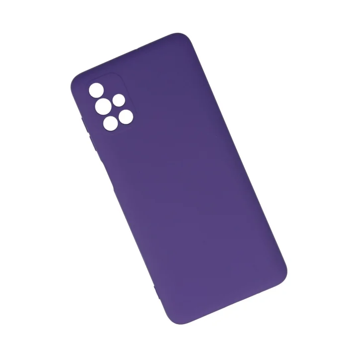 Mey İthalat®  Samsung Galaxy M51 Kılıf Nano içi Kadife Silikon - Mor