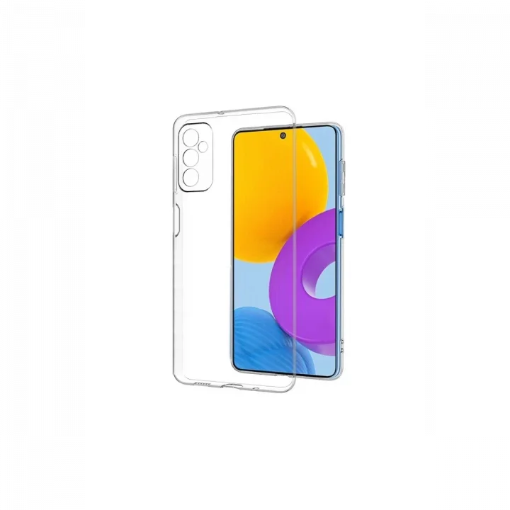 Mey İthalat®  Samsung Galaxy M52 5G Kılıf Deluxe 2mm Şeffaf Silikon - Şeffaf