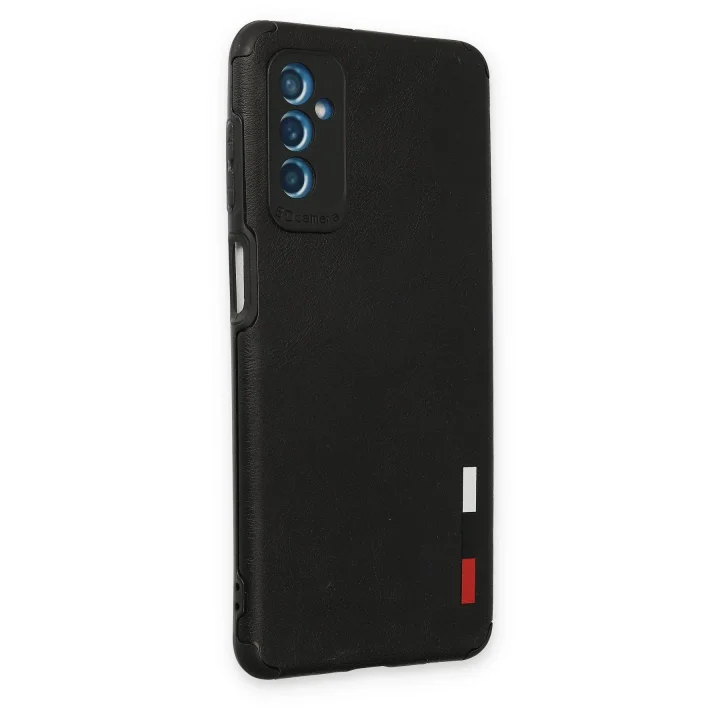 Mey İthalat®  Samsung Galaxy M52 5G Kılıf Loop Deri Silikon - Siyah