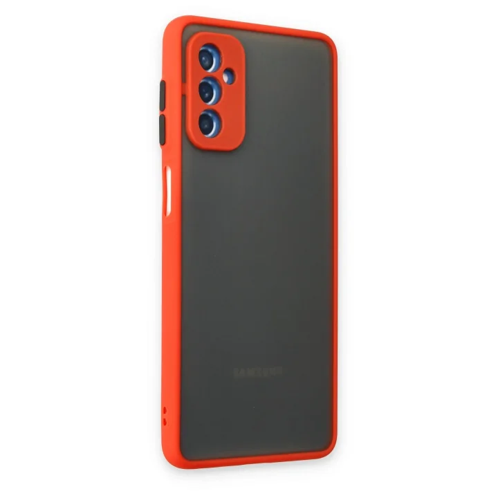 Mey İthalat®  Samsung Galaxy M52 5G Kılıf Montreal Silikon Kapak - Kırmızı