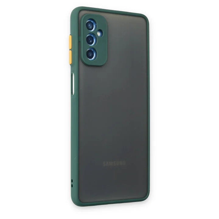 Mey İthalat®  Samsung Galaxy M52 5G Kılıf Montreal Silikon Kapak - Yeşil