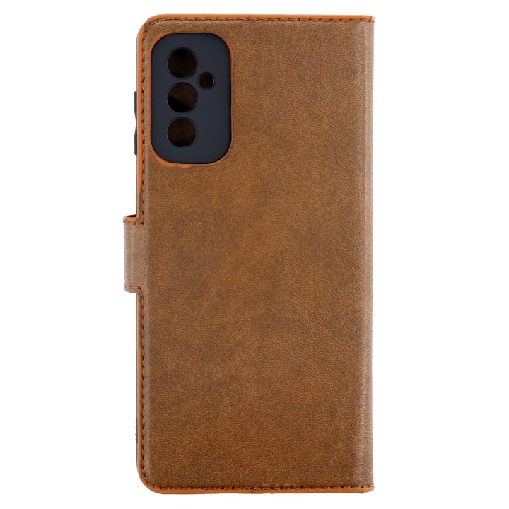 Mey İthalat®  Samsung Galaxy M52 5G Kılıf Trend S Plus Kapaklı Kılıf - Taba