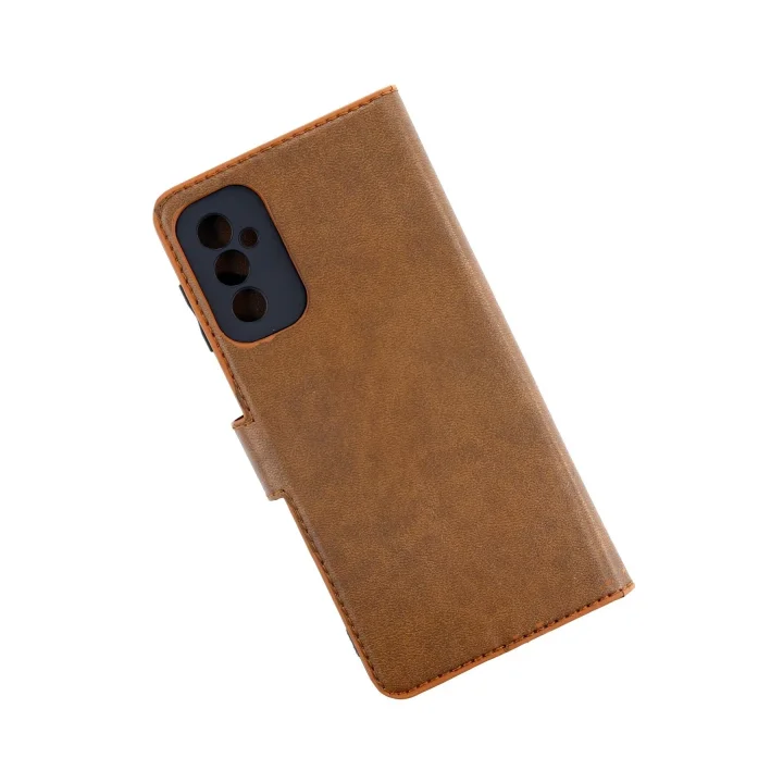 Mey İthalat®  Samsung Galaxy M52 5G Kılıf Trend S Plus Kapaklı Kılıf - Taba