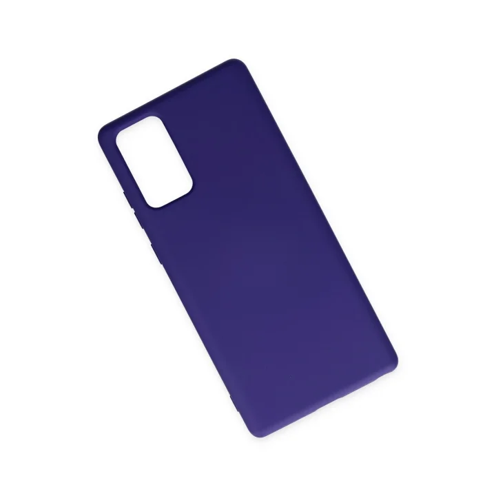 Mey İthalat®  Samsung Galaxy Note 20 Kılıf Nano içi Kadife Silikon - Mor