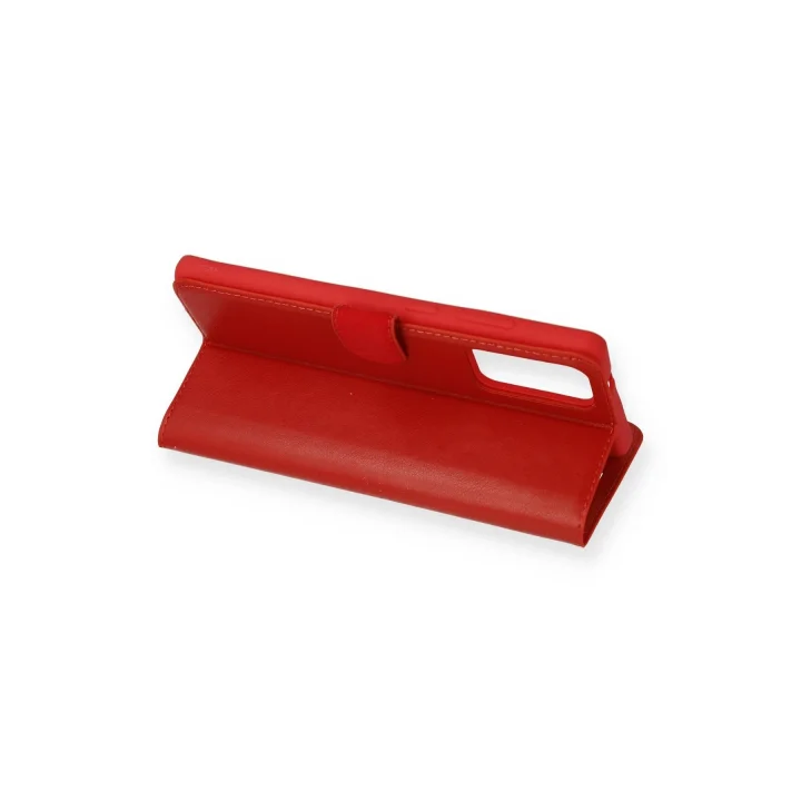 Mey İthalat®  Samsung Galaxy Note 20 Kılıf Trend S Plus Kapaklı Kılıf - Kırmızı