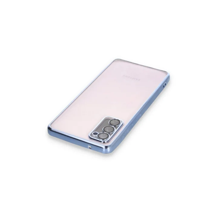 Mey İthalat®  Samsung Galaxy S20 FE Kılıf  Lensli Silikon - Açık Mavi