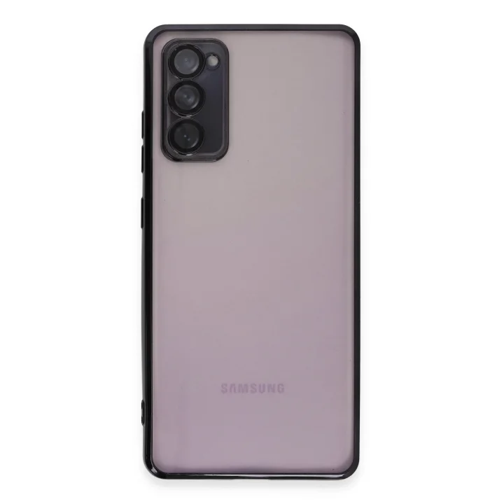 Mey İthalat®  Samsung Galaxy S20 FE Kılıf  Lensli Silikon - Siyah