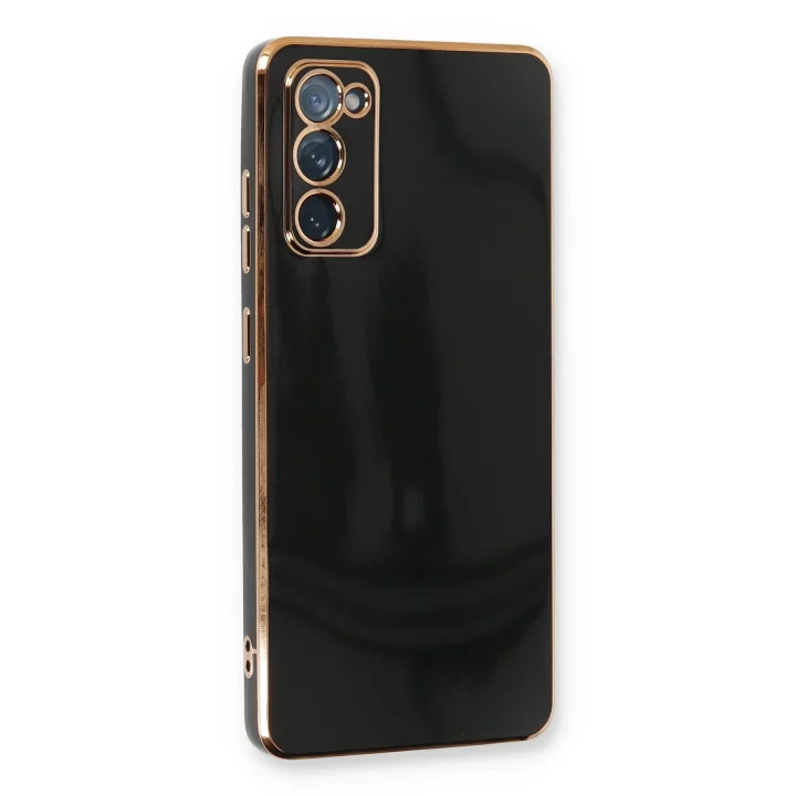 Mey İthalat®  Samsung Galaxy S20 FE Kılıf Volet Silikon - Siyah