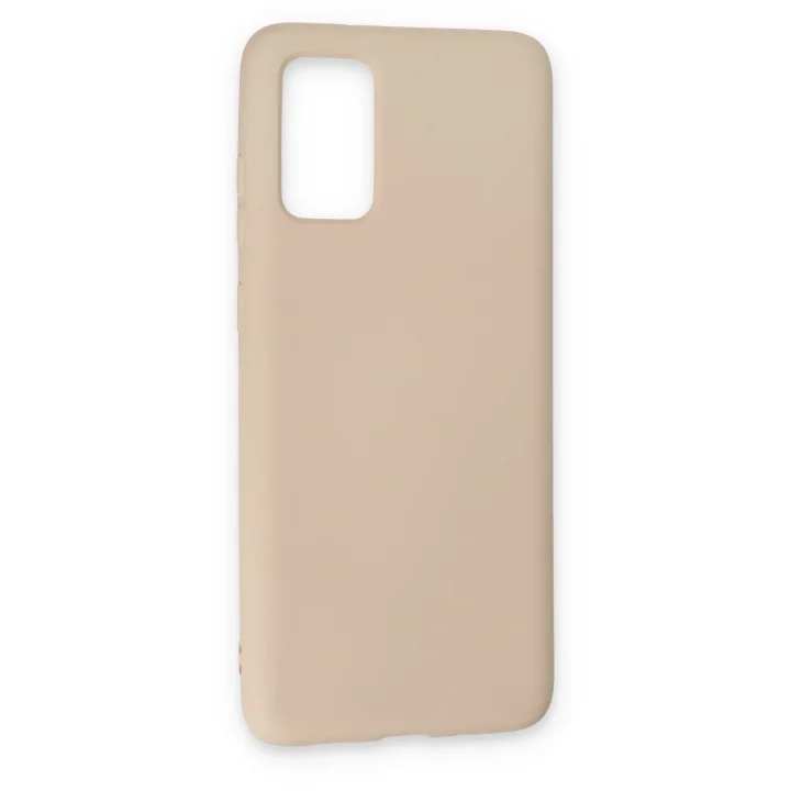 Mey İthalat®  Samsung Galaxy S20 Kılıf Nano içi Kadife Silikon - Pudra