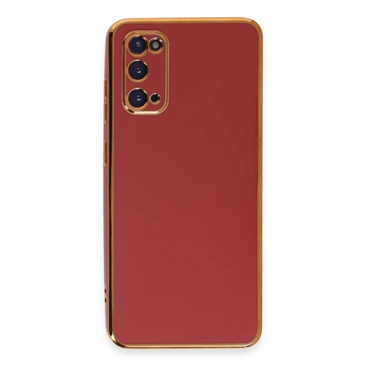 Mey İthalat®  Samsung Galaxy S20 Kılıf Volet Silikon - Kırmızı