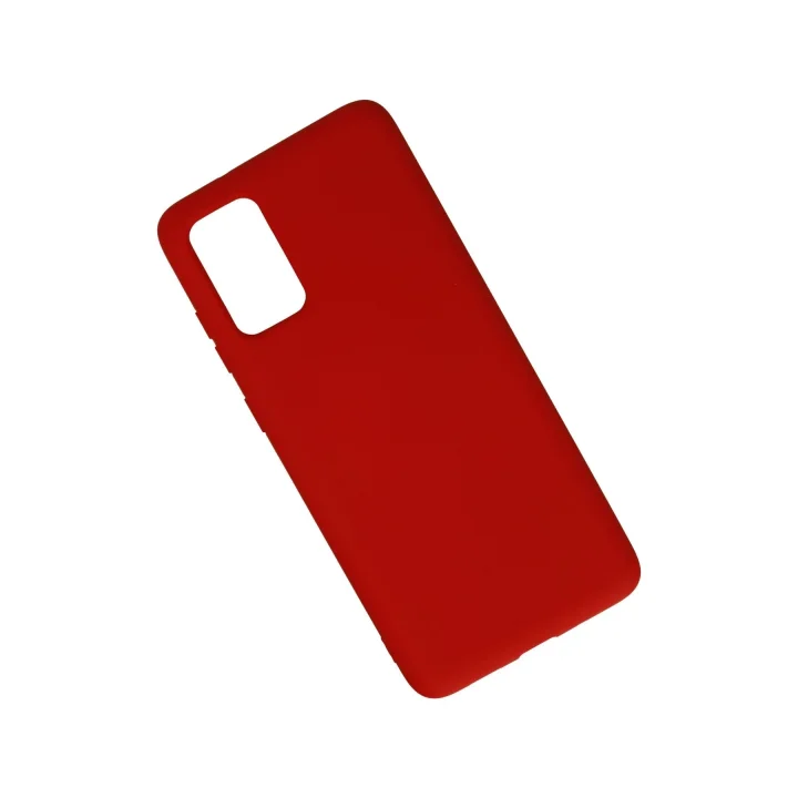 Mey İthalat®  Samsung Galaxy S20 Plus Kılıf Nano içi Kadife Silikon - Kırmızı