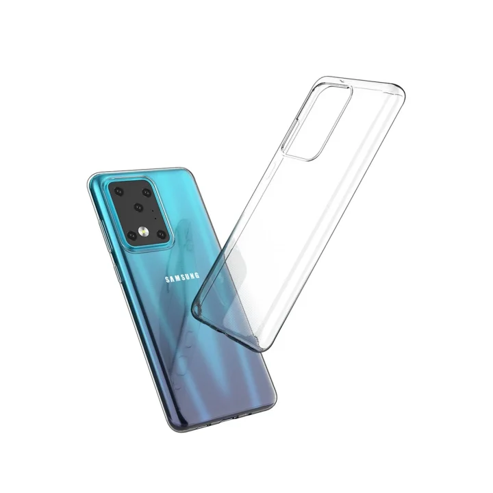 Mey İthalat®  Samsung Galaxy S20 Ultra Kılıf Lüx Şeffaf Silikon