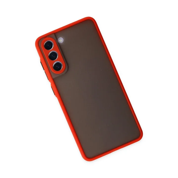 Mey İthalat®  Samsung Galaxy S21 FE Kılıf Montreal Silikon Kapak - Kırmızı