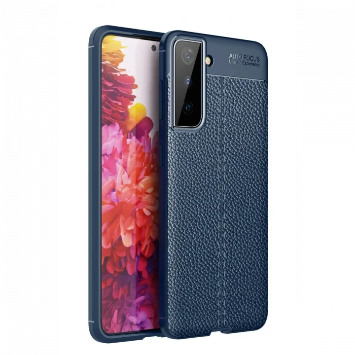 Mey İthalat®  Samsung Galaxy S21 Plus Kılıf Auto Focus Kapak - Lacivert