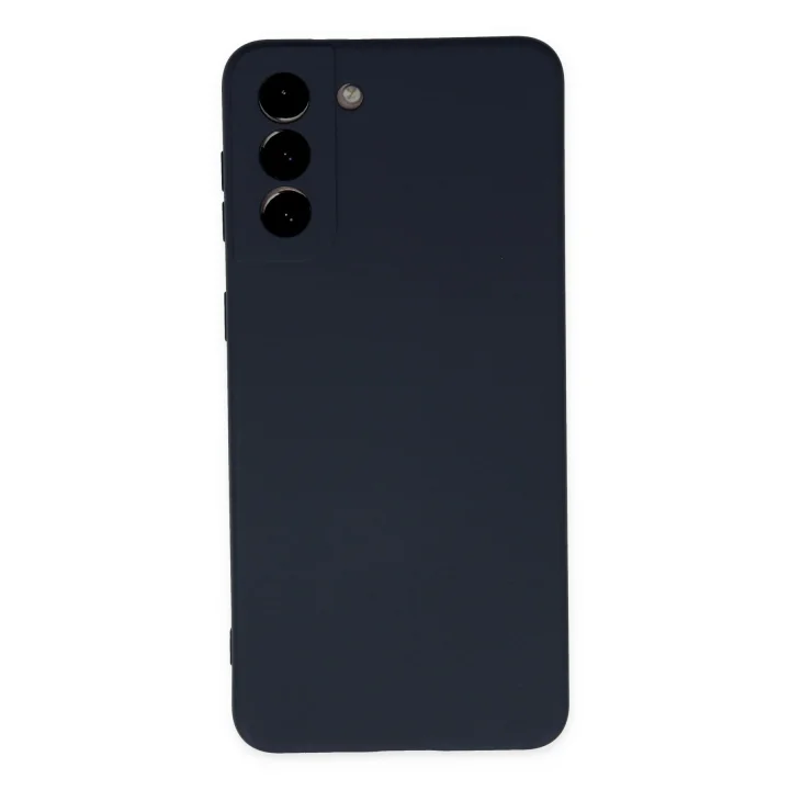 Mey İthalat®  Samsung Galaxy S21 Plus Kılıf Nano içi Kadife Silikon - Lacivert
