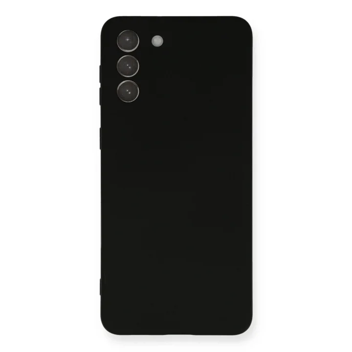 Mey İthalat®  Samsung Galaxy S21 Plus Kılıf Nano içi Kadife Silikon - Siyah