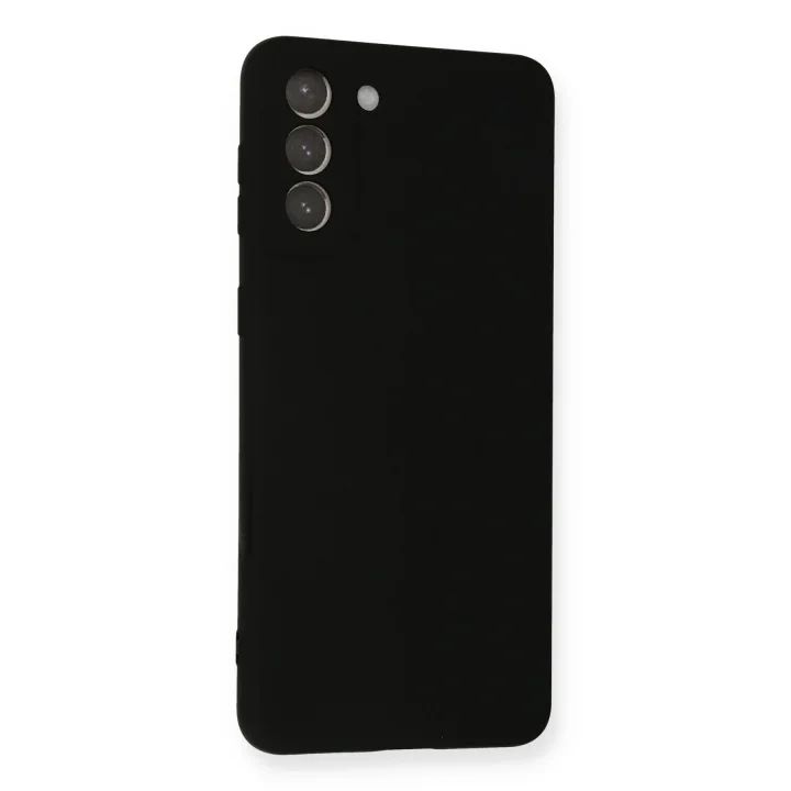 Mey İthalat®  Samsung Galaxy S21 Plus Kılıf Nano içi Kadife Silikon - Siyah