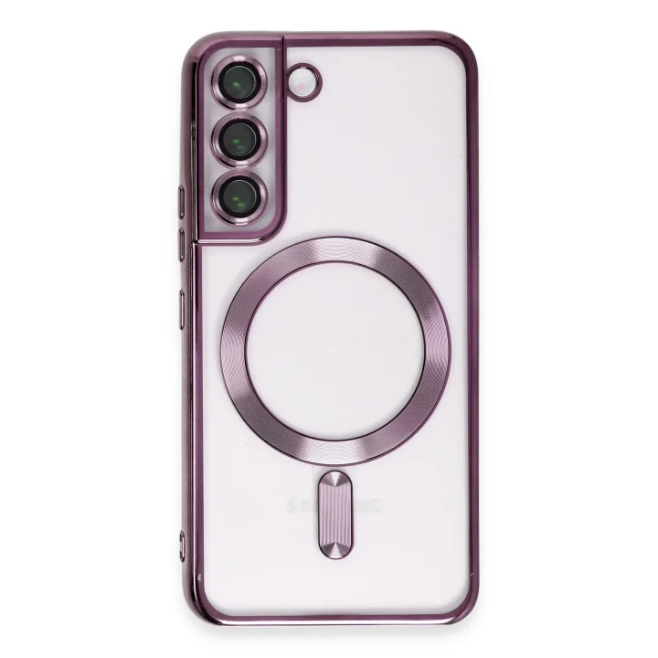 Mey İthalat®  Samsung Galaxy S22 Kılıf Kross Magneticsafe Kapak - Mor